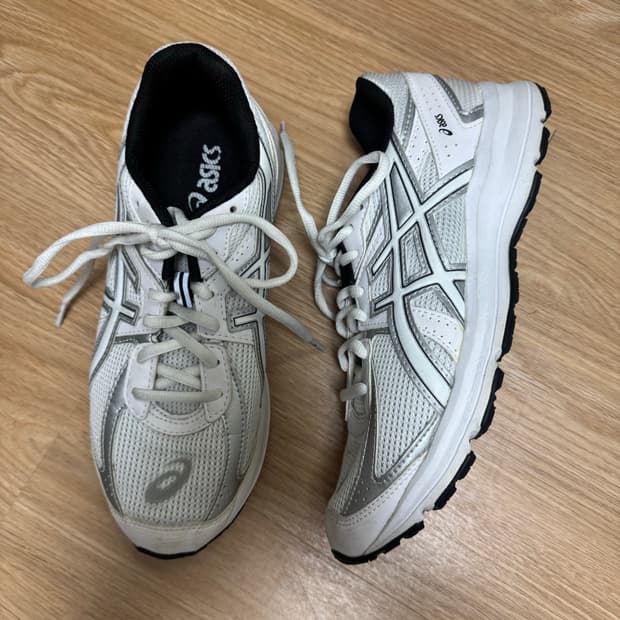 아식스 조그 100 S 화이트 - 2E 와이드