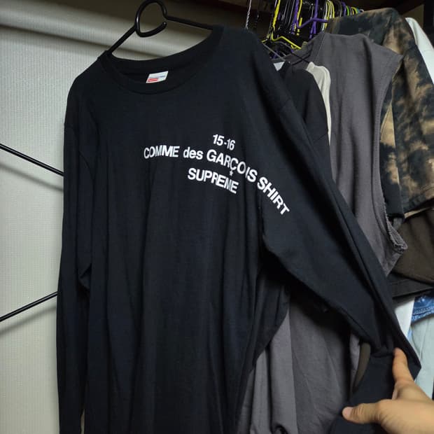 [M] 슈프림 꼼데가르송 1516 LS 티셔츠 SUPREME CDG 슈꼼