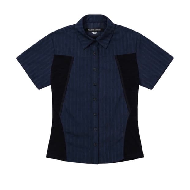 웰빙익스프레스 Half Sleeve Hiking Shirt Navy