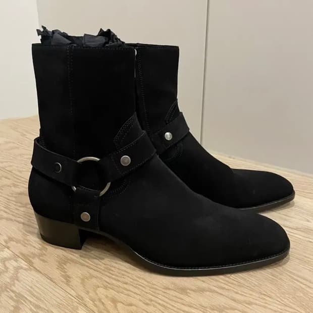 생로랑 스웨이드 와이어트 하네스 부츠 41.5