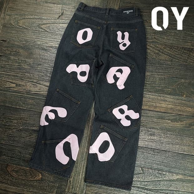 [오와이] 로고 에잇 포켓 데님 팬추 청바지 M19762