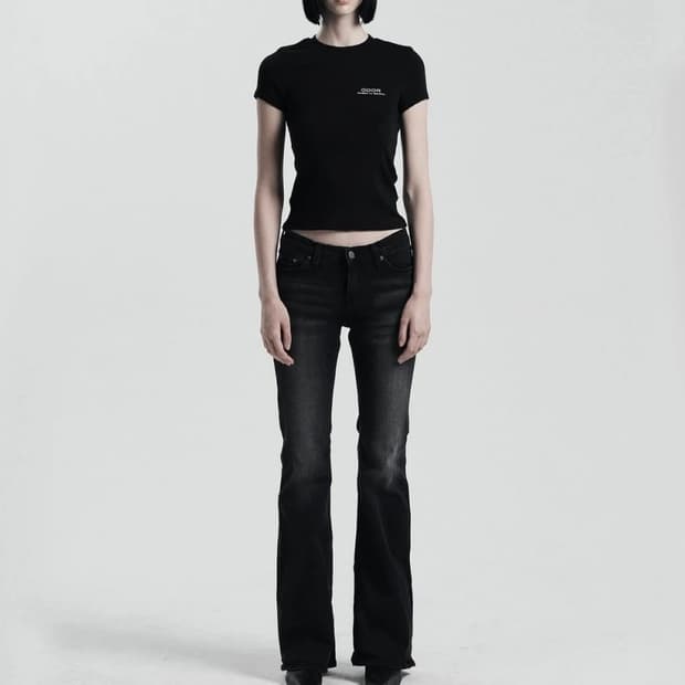 오도어 빈티지 로우진 블랙 3사이즈