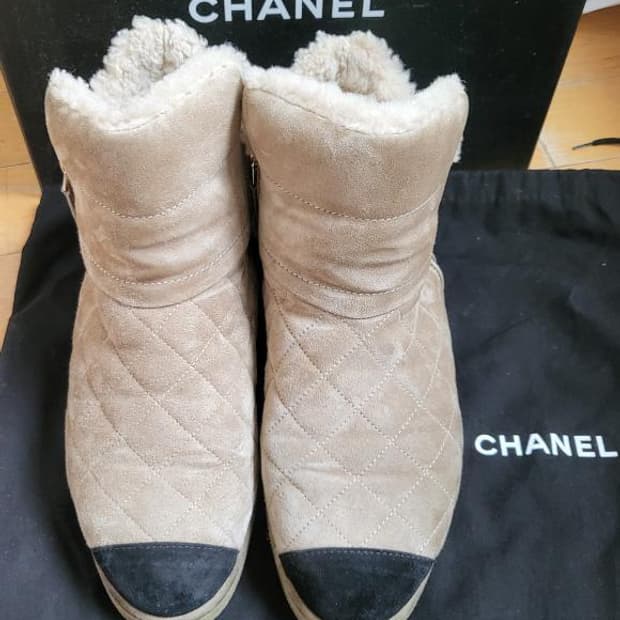 샤넬 퀄팅양털부츠 