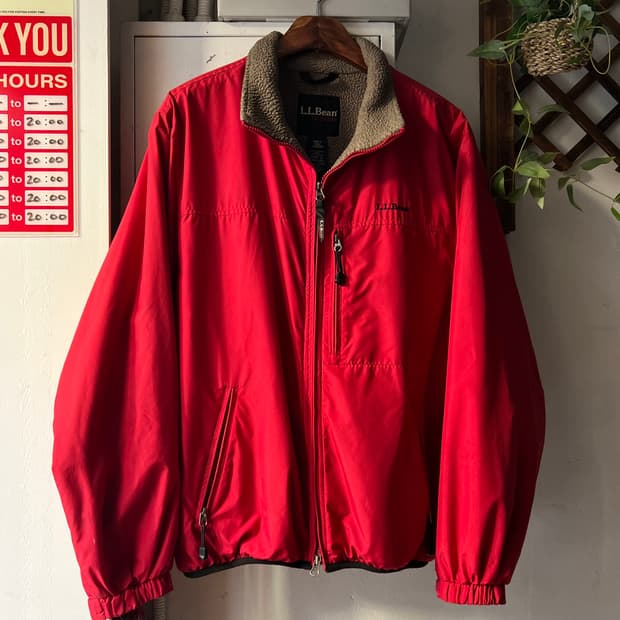 [M]엘엘빈 아웃도어 USA 플리스 라이닝 립스탑 웜업 자켓