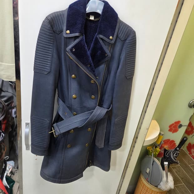 버버리 시어링 무스탕 코트