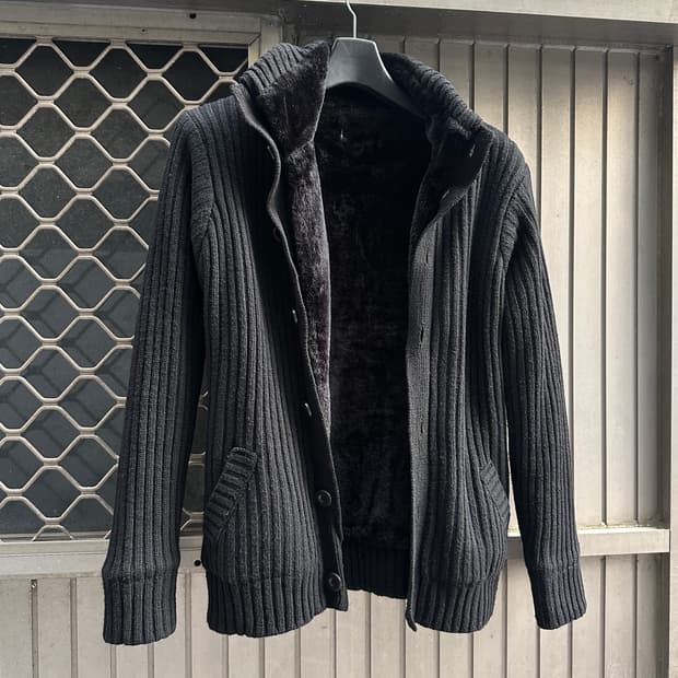Rare vintage knit fur jacket