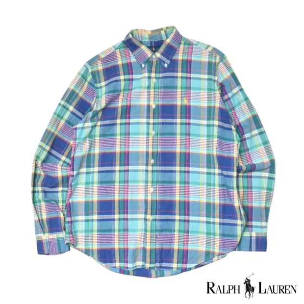 폴로랄프로렌 신형라벨 체크 셔츠 L