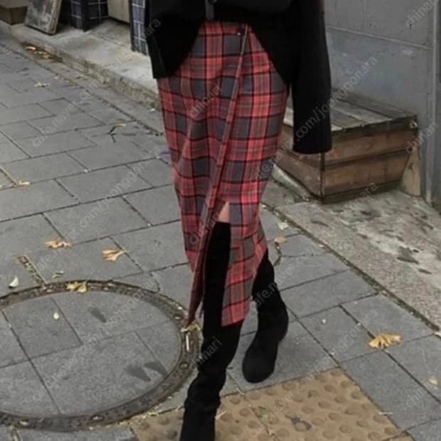 Ore 오어 시그니처 체크 스커트