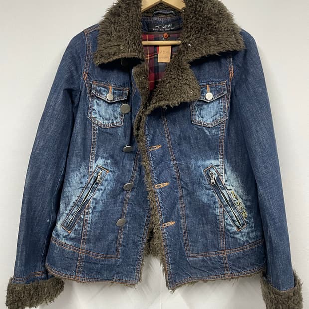 mfsistaz 퍼 데님 자켓