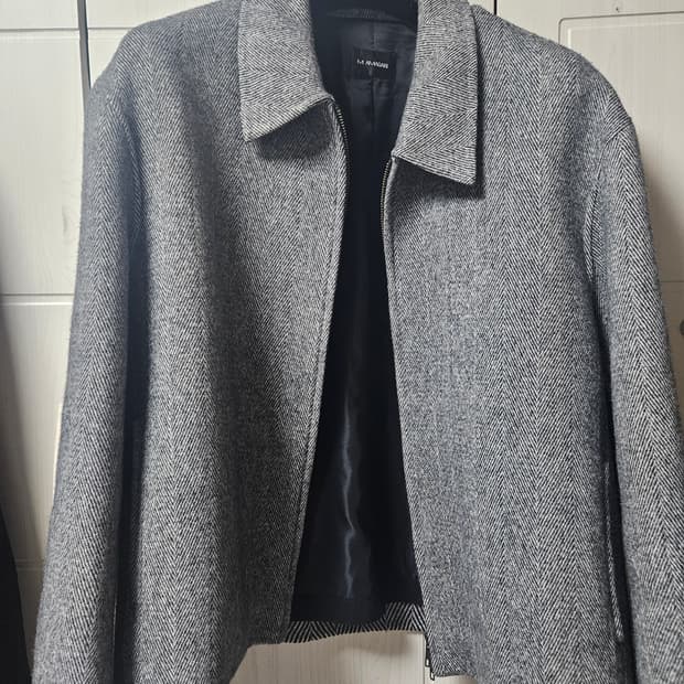 마마가리 해링본 크롭 블루종 50 