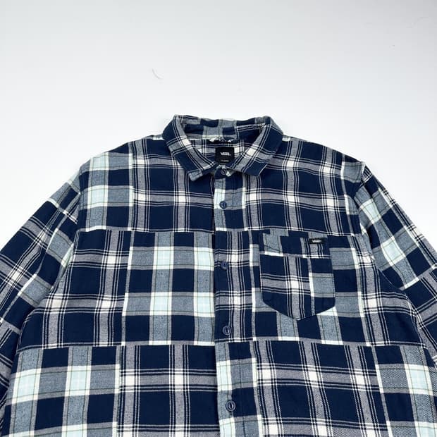 반스 클래식 패치워크 포켓 울 셔츠 (XL)