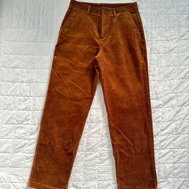무탠다드 레귤러핏 코듀로이 팬츠 라이트 브라운 28