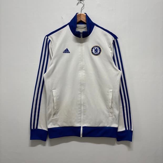 아디다스 첼시 화이트/블루 트랙탑