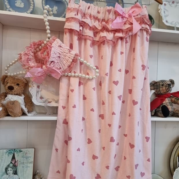 하트 러블리 바스스커트 & 헤어밴드 세트