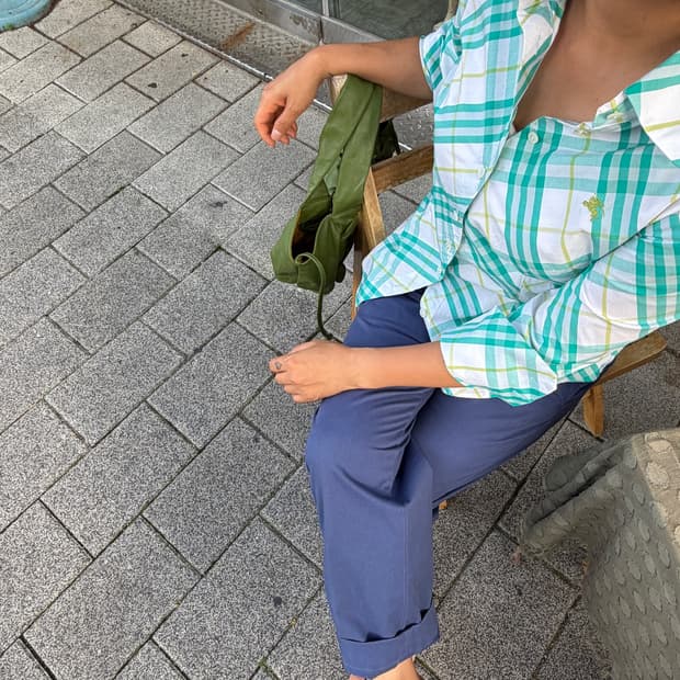 Burberry Mint Check Shirt