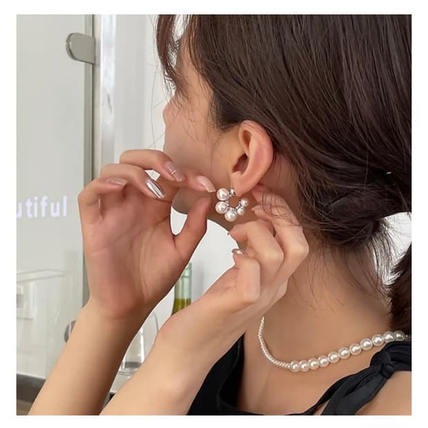 진주 925실버 귀걸이(새상품)