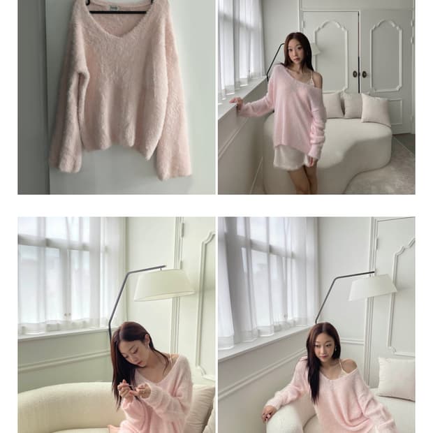 코프 클리시어 엔젤드림 니트 핑크