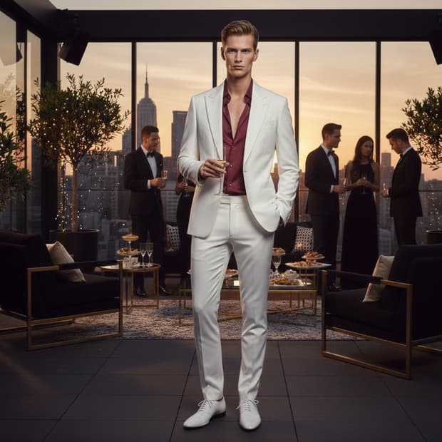 [새상품] 정품 엠포리오 아르마니 화이트 럭셔리 싱글 블레이저