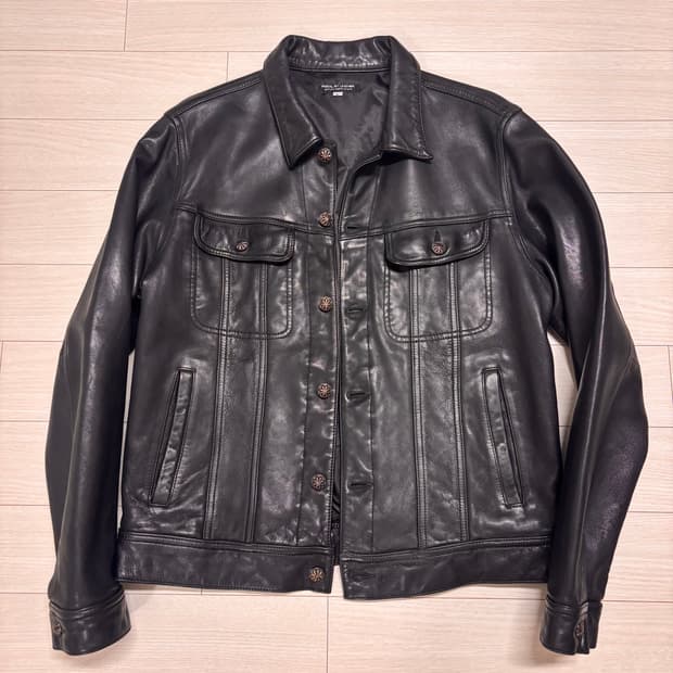 (Lsize) 양가죽 트러커 자켓