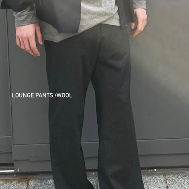 lounge pants wool 2 (darkgrey)
