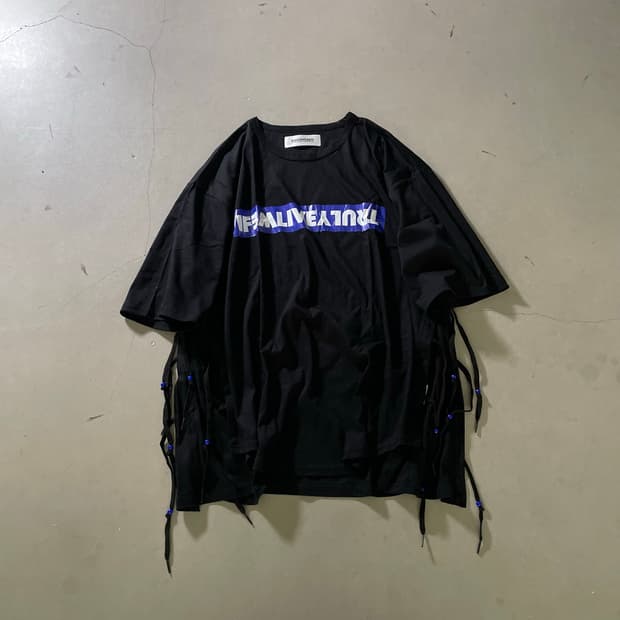 디스커버리 Side Fringe Oversized T-Shirt