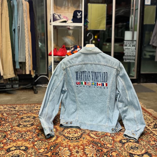 made in USA 빈티지 LEE 트럭커 데님 자켓 M (522)