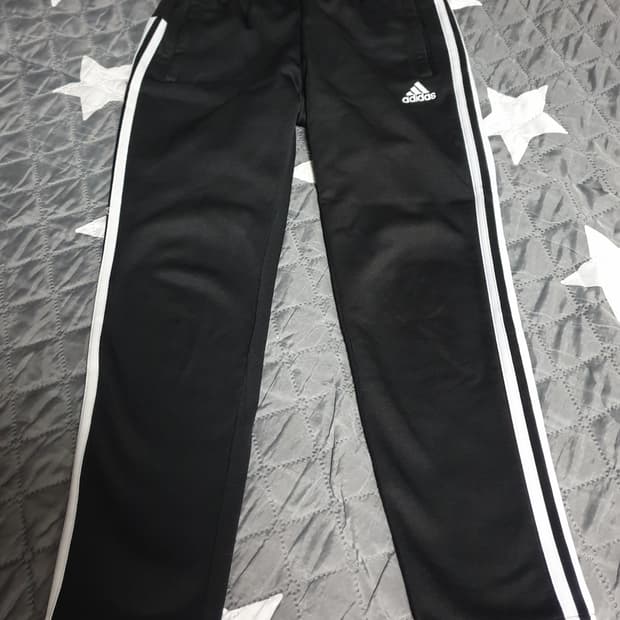 아디다스 3S 에센셜 스키니 트레이닝 기모 팬츠 (S)