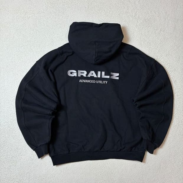 그레일즈 GRAILZ 헤비코튼 로고 자수 후드티 PN7269