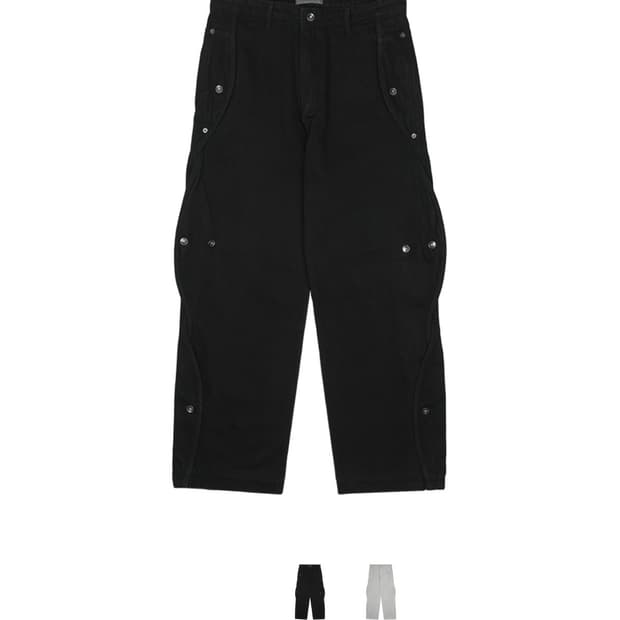 산산기어 코튼 웨이브 팬츠 블랙