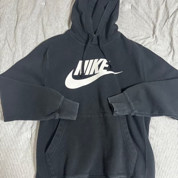 나이키 블랙 빅로고 후드티 판매 기본템 검정