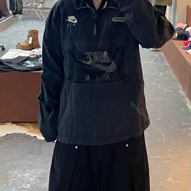 나이키 에어 아노락 블랙 바람막이 H1656