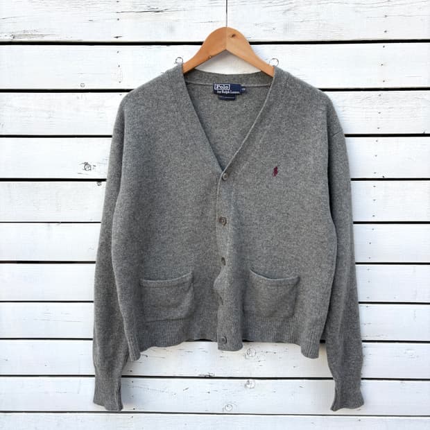 Polo 폴로 울 니트 가디건