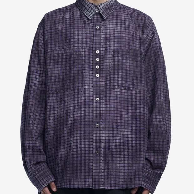 노메뉴얼 셔츠 퍼플