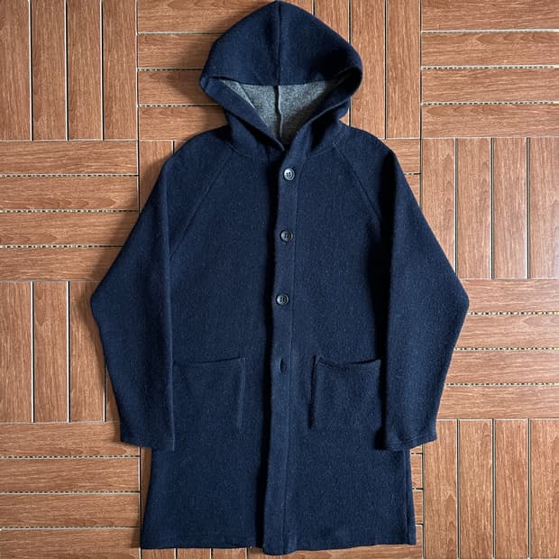 Sophnet. wool hoodie half coat
