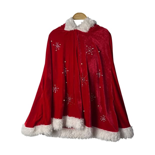 [JPN] 빈티지 크리스마스 벨벳 케이프