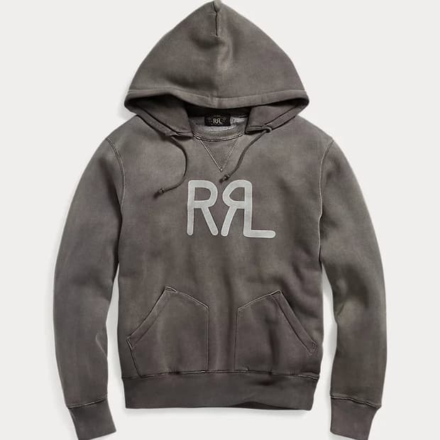 RRL 더블알엘 코튼 블렌드 그래픽 후디M