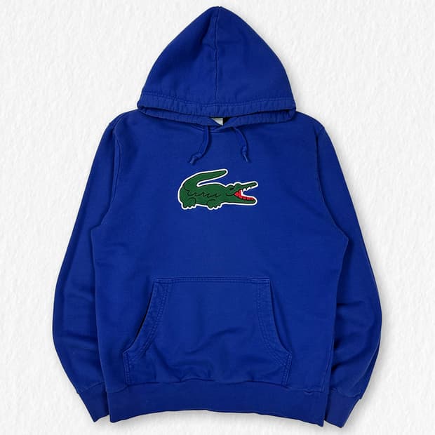 라코스테 후드티 블루