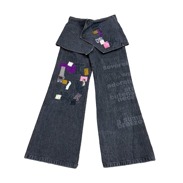 헤븐 키코 코스타디노브 디테쳐블 데님 팬츠