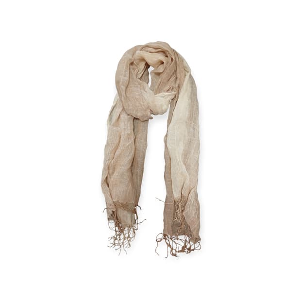 모리걸 모카&베이지 오픈 위브 스카프 