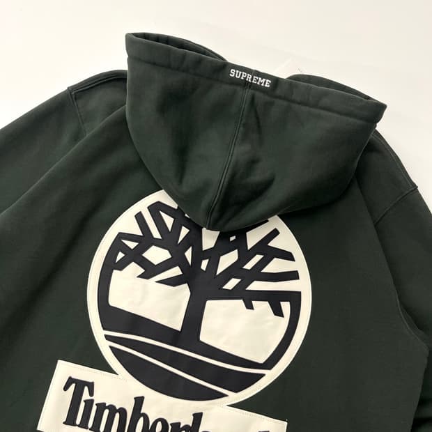 Timberland x Supreme 팀버랜드 카키 후드티