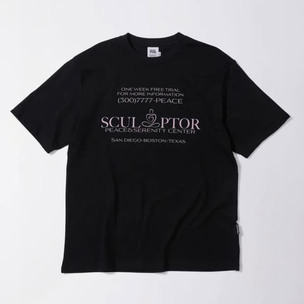 스컬프터 피스 센터 티 black