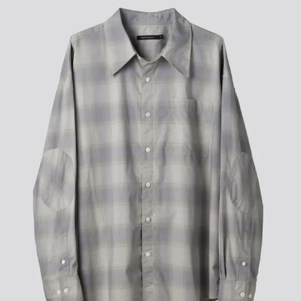해칭룸 Archive Shirt V2 Warm Grey Check (3)