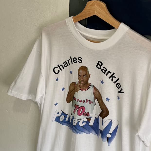 90s Charles Barkley PerfecTV Promo Tee