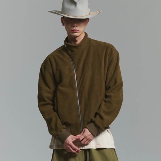 뉴치프시크 디피 oblique fleece jacket