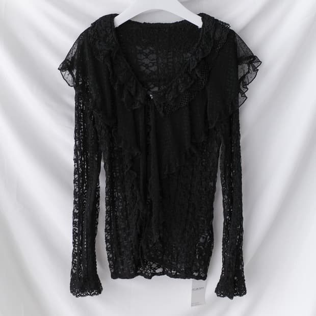 lace frill cardigun