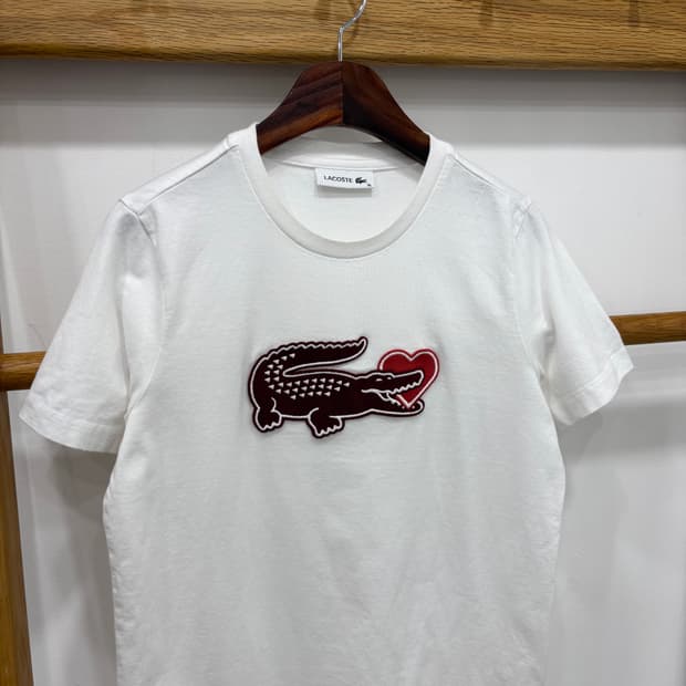 Lacoste 자수 로고 반팔티