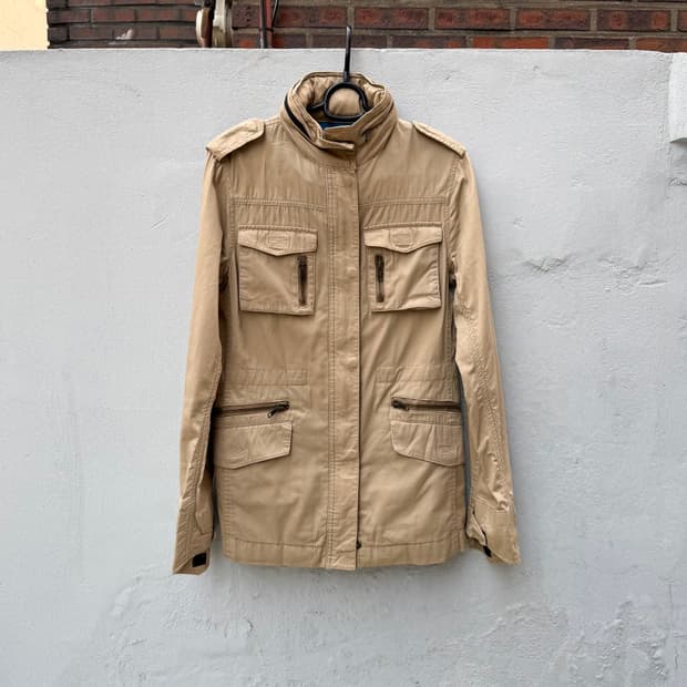 00‘s 본더치 Y2K 사파리 필드 자켓 베이지 야상