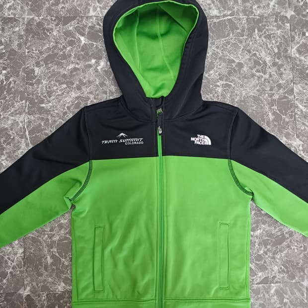 노스페이스 팀 서밋 후드 집업 (6세)