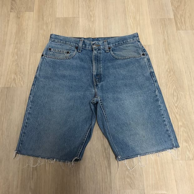(32) 00's 리바이스 Levi's 550 릴렉스드핏 연청 쇼츠 반바