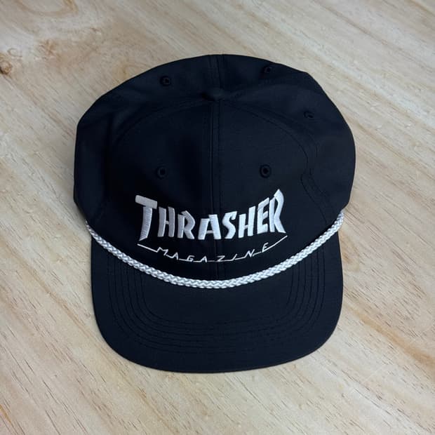 트레셔 Thrasher 로프 트러커캡 블랙